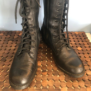 Harley Davidson Leather Boots 12-eyelet + zipper